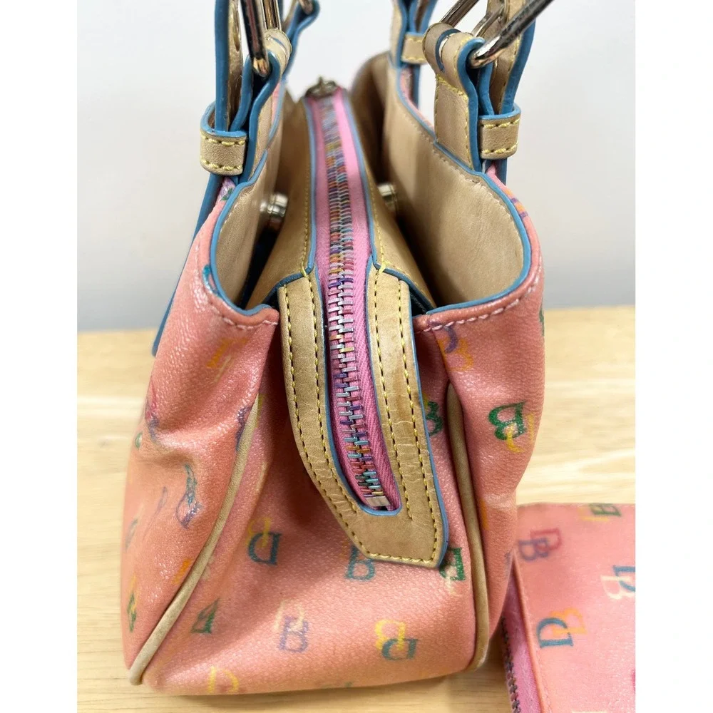 VTG Y2K Dooney & Bourke Satchel Wallet SET 